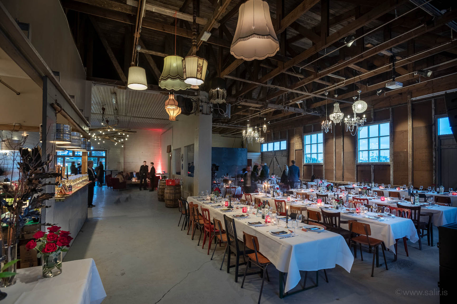 The event hall at ÆGIR 220 in Hafnarfjörður