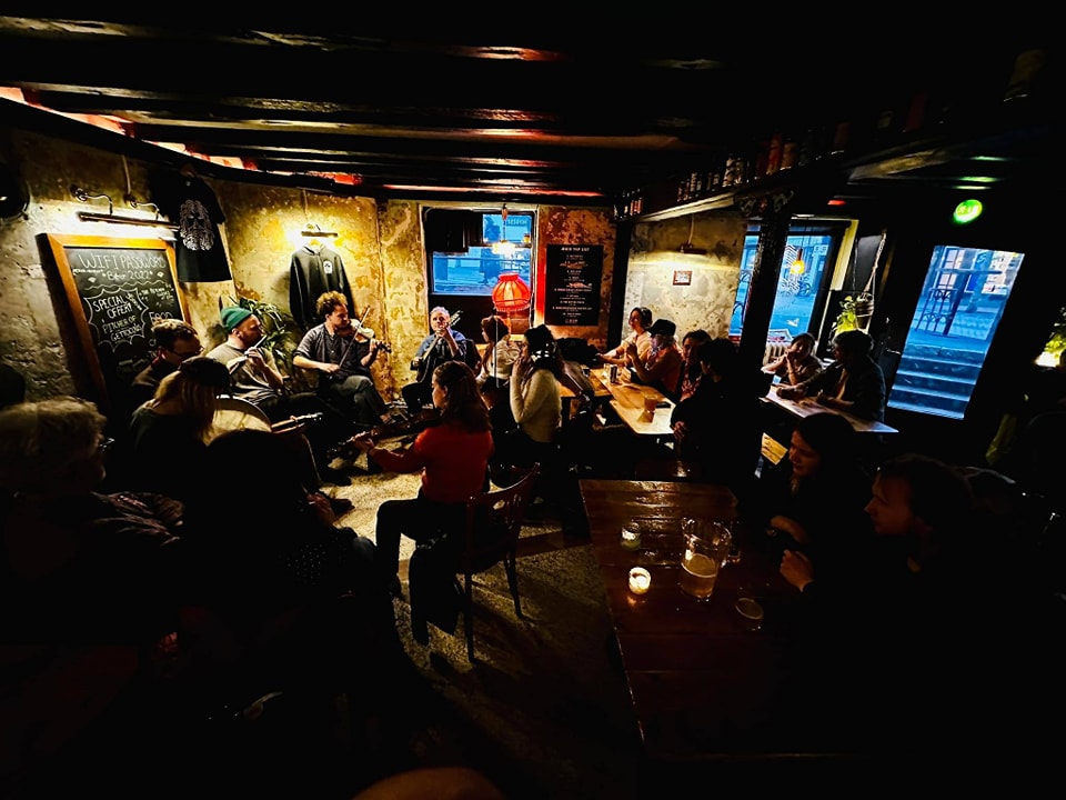 Inside ÆGIR 101 taproom on Laugavegur